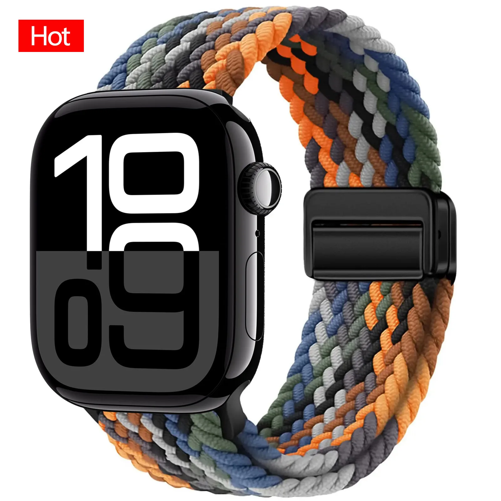 Magnetic Braided Nylon Watch Strap Bracelet