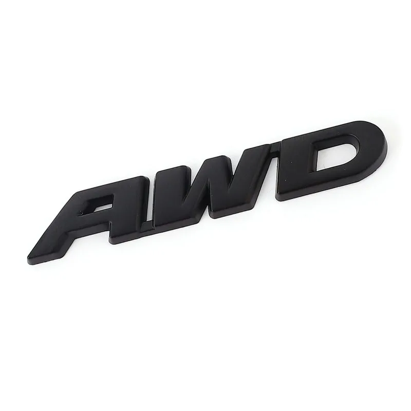 3D Metal AWD Logo Car Trunk Emblem & Fender Badge Decal Sticker