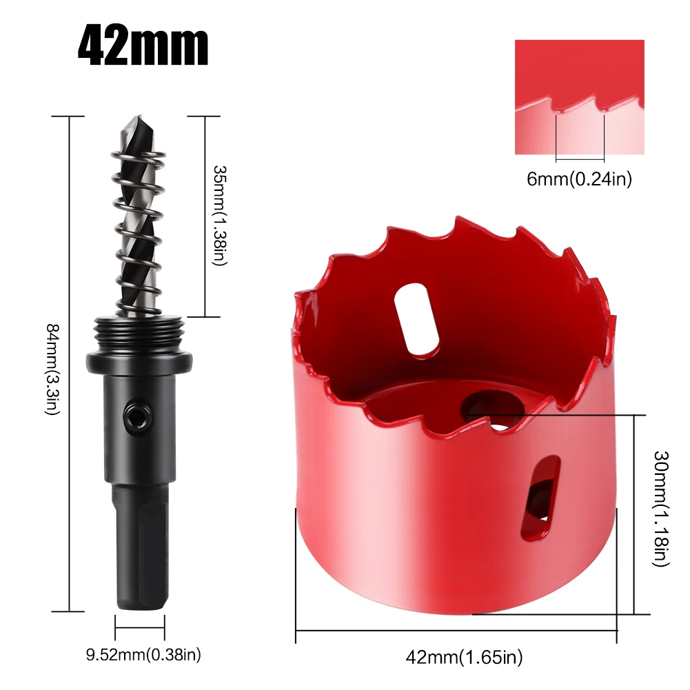 Bi-Metal Hole Saw HSS Drill Bit for Versatile Cutting (15-200mm)