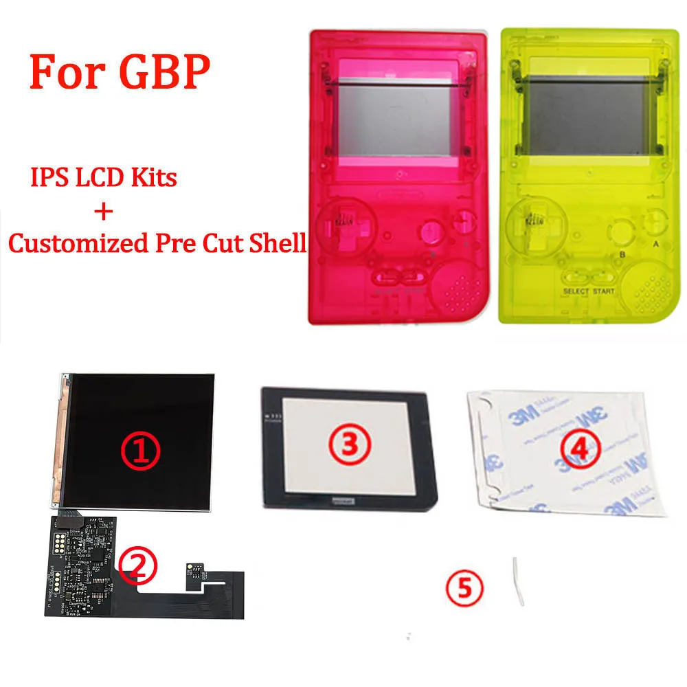 Full Screen IPS LCD Kits with Customized Housing Shell Sets for