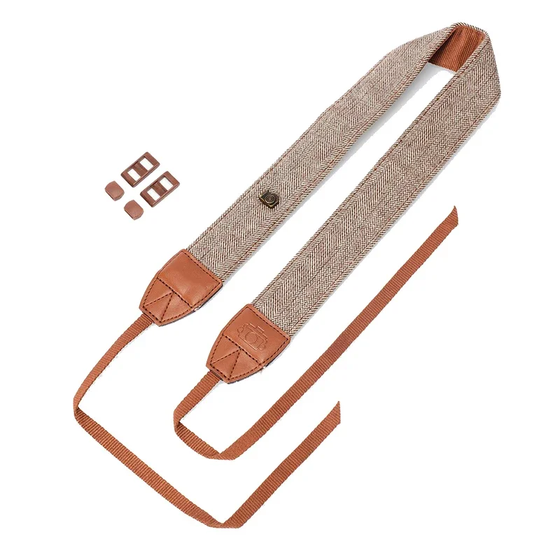 Portable Camera Strap Adjustable Cotton Leather Camera Shoulder Neck Strap Belt Sony/ Nikon DSLR Digital SLR