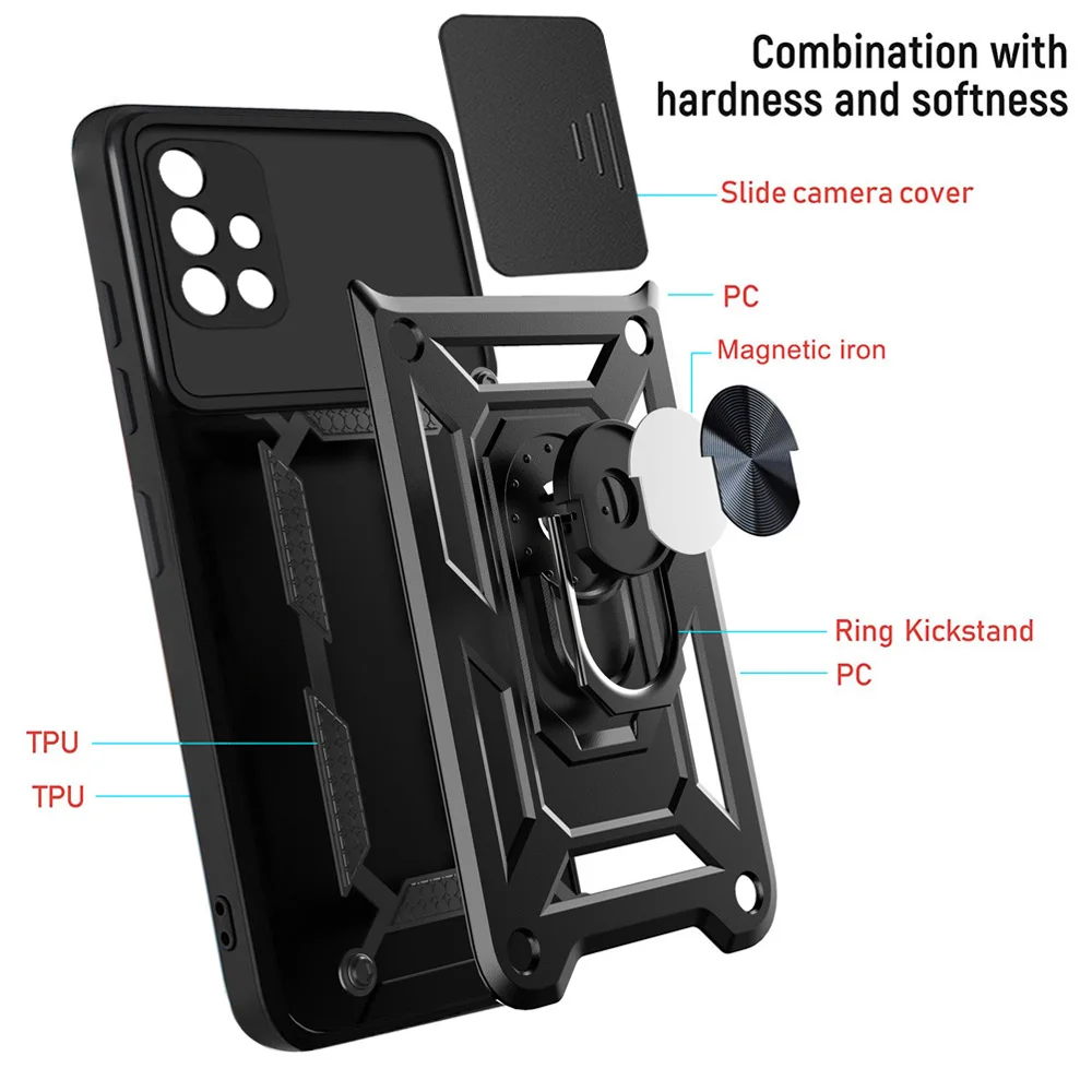 Durable Armor Phone Case with Holder Attachment