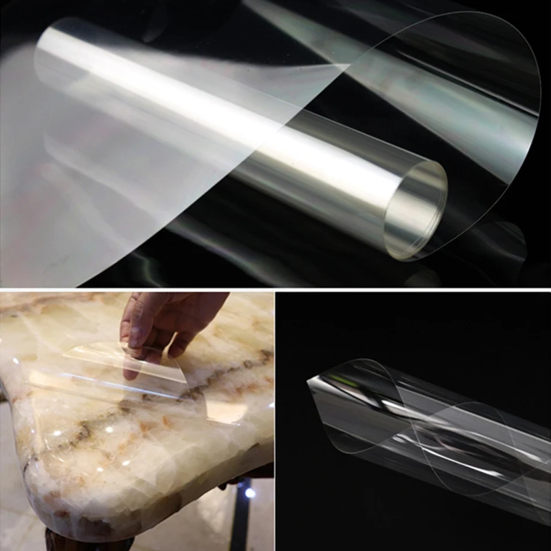 Furniture Protective Film Furniture Film Adhesive Table Protective Film Glossy Clear Protection Anti-scratch Heat Resistant Furniture Stickers For Home