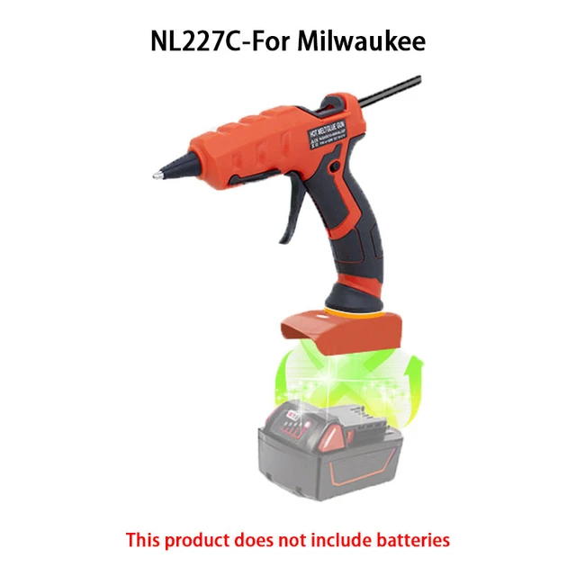 Cordless Hot Glue Gun for Milwaukee M18 Battery Handheld Glue Glue Stick  Wireles