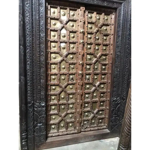 OLD INDIAN FRONT DOOR ANTIQUE CARVED DOOR