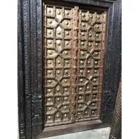 OLD INDIAN FRONT DOOR ANTIQUE CARVED DOOR 2