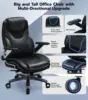 Big and Tall Office Chair with 5D Adjustable Arms, 600lbs Ergonomic Executive Chair with Adjustable Lumbar Support, Fabric and P 3