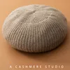 Women 100% Cashmere Berets French Artist Style Warm Winter Beanie Hat Retro Beret Solid Elegant Lady All Matched Autumn Caps 2