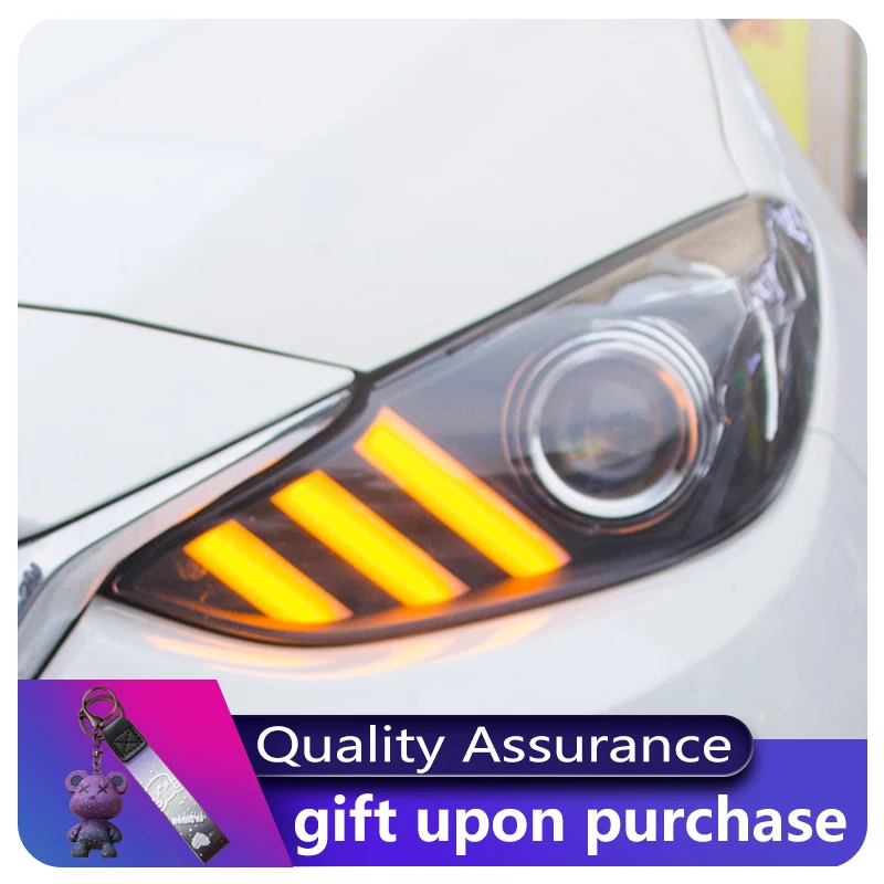 

Head Lamp For Car 2017-2019 Mazda 3 Axela Headlights Fog Lights Daytime Running Lights DRL Wih Dynamic Tuning Signal