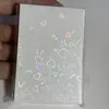 SKYSONIC 50pcs Kpop Card Sleeves 61x91mm 20C Heart Bling Holder For Holo Postcards Top Load Films Photocard Game Cards Protector 4