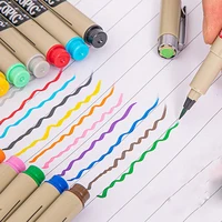 1pc Superior Different Color 1.5mm Drawing Brush Pen Painting Art Markers Stationery Art Supplies Marker Caligraphy Pen 4