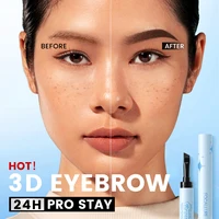 FOCALLURE 3D Eyebrow Gel Cream 2 In 1 Eyeliner Pencil 3 Colors Waterproof Long-lasting Eyebrow Pomade Enhancers Makeup Cosmetics 2