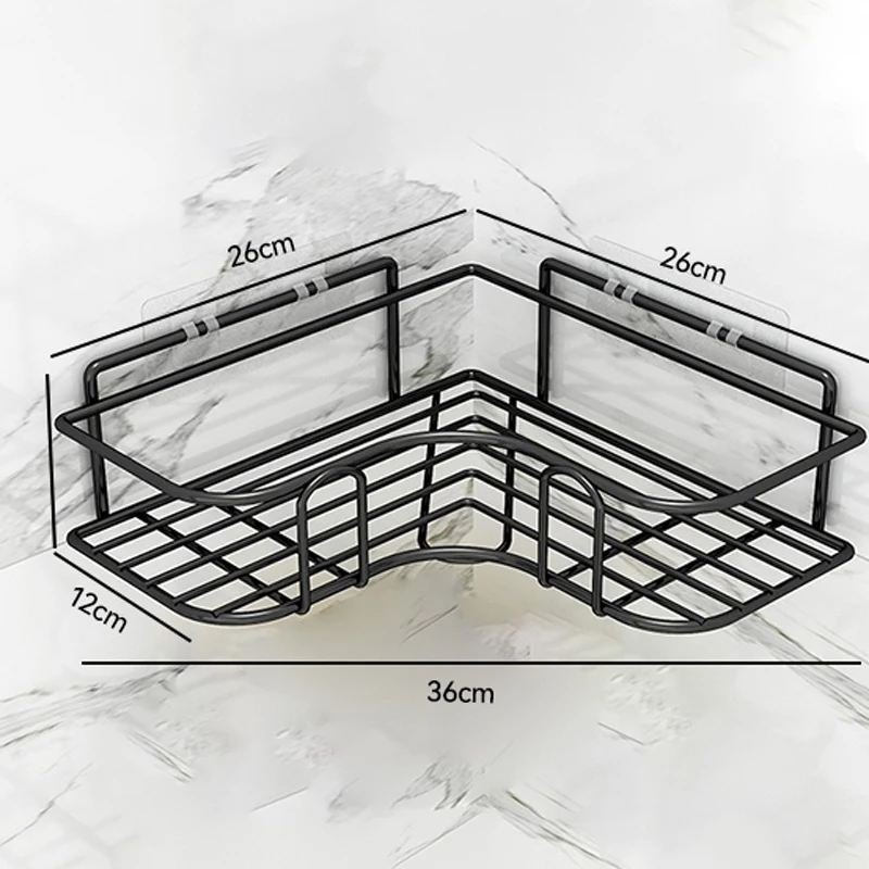 Bathroom Shelf Kitchen Organizer Shelves Corner Frame Aluminum