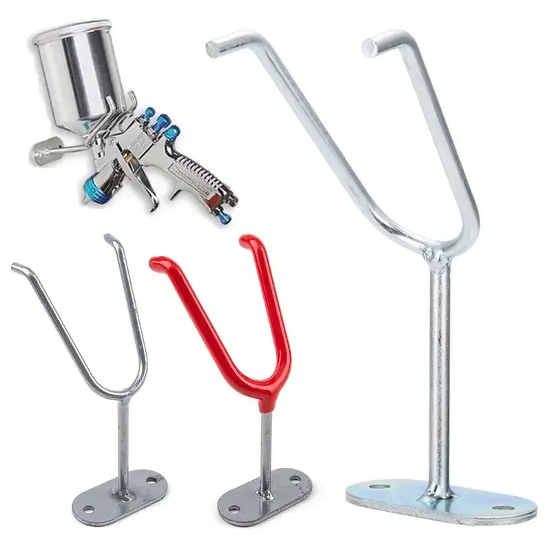 1PCs rack stand painting spray holder rubber protection wall bench Mount wall mounted bracket metal hand tools accessories