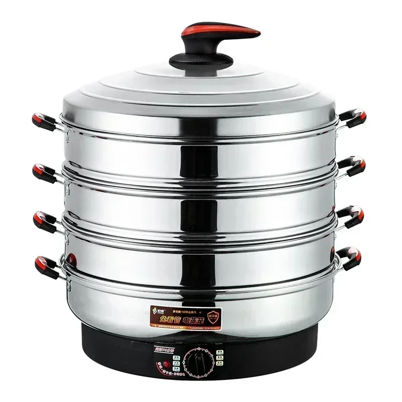Commercial electric steamer stainless steel large capacity multi-layer electric steamer suitable for steaming things 5
