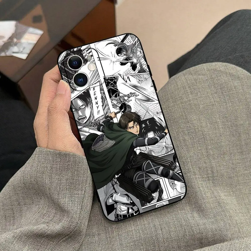 Levi Ackerman Attack On Titan Black Phone Case