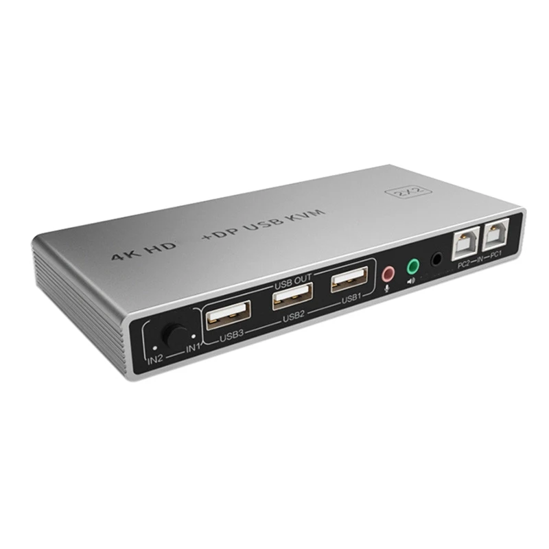 

4K 60Hz HD Dual Screen Switcher For Computer Tv Projector Fast Connection Switching
