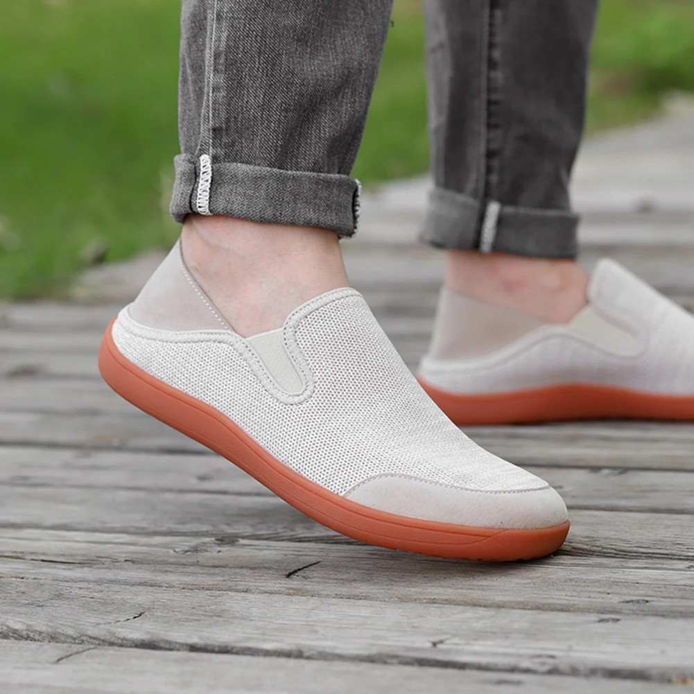 Wide Barefoot Shoes for Men Women Outdoor Running Zero Drop Casual Sneaker Minimalist Trail Running Shoes Slip On for Hiking 2