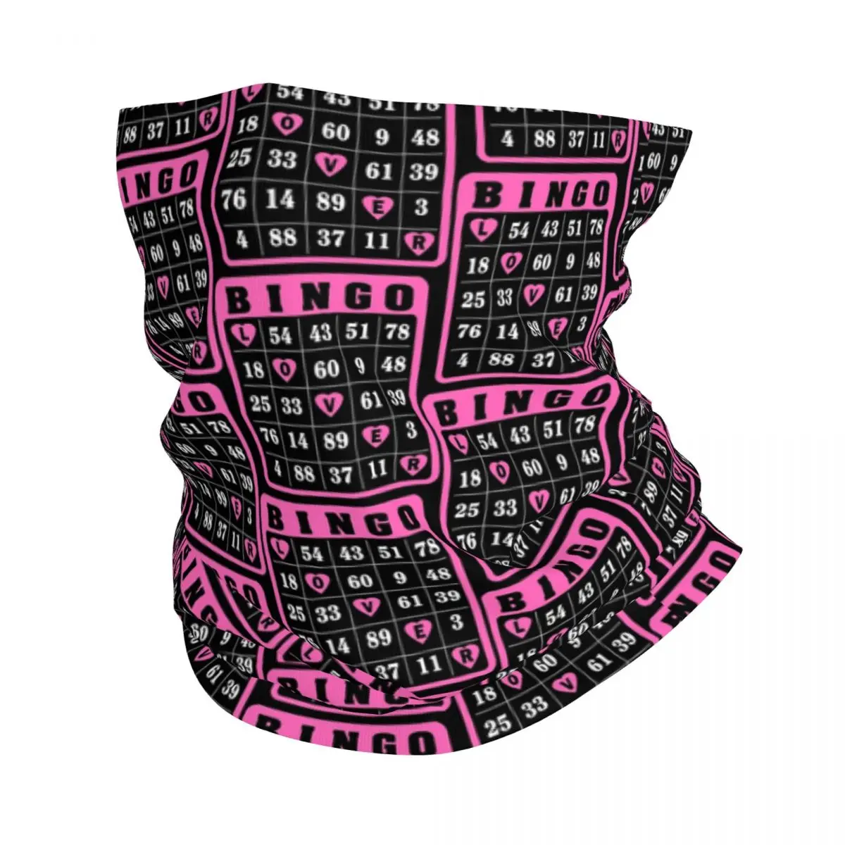 Bingo Lover Bingo Time Love Bingo Classic Pink Winter Neck Warmer Uomo Antivento Wrap Face Sciarpa Per Ski Ghetta Headband