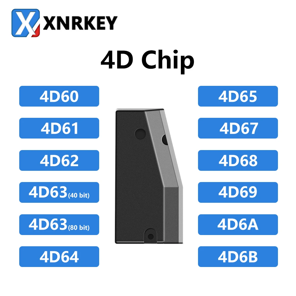 XNRKEY Car Key Transponder Chip 4D60 4D61 4D62 4D63 40Bit 4D63 80Bit 4D64 4D65 4D67 4D68 4D69 4D6A 4D6B Blank Chip ignition coil price