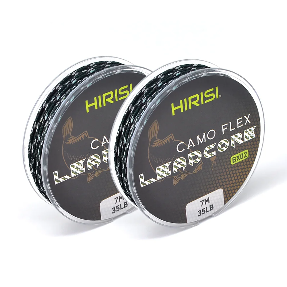 Braided Leadcore Carp Fishing Tackle Line - 35LB, 7M, 3 Colors