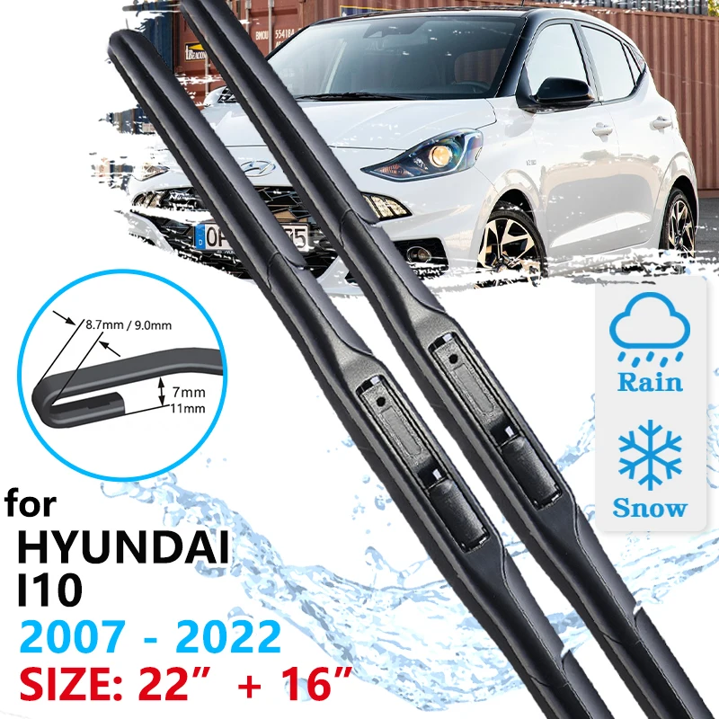 Car Front Wiper Blade For Hyundai I10 Pa Ia Ba Ac3 Ai3 20072022