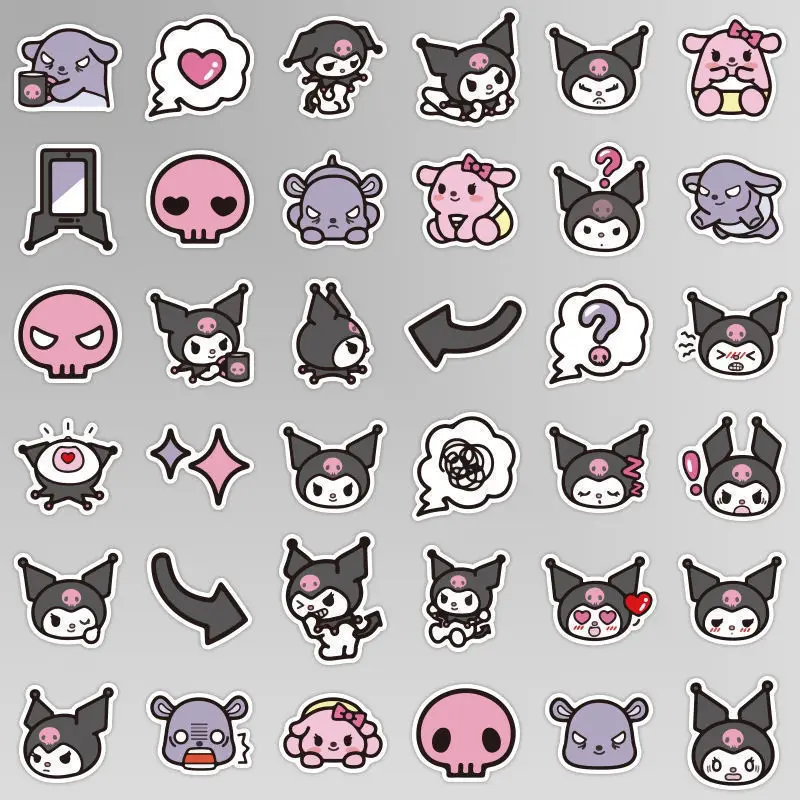 

HelloKittys Kuromi MyMelody Cinnamoroll водостойкая наклейка Kawaii Sanrio мультфильм декоративная наклейка DIY аксессуары