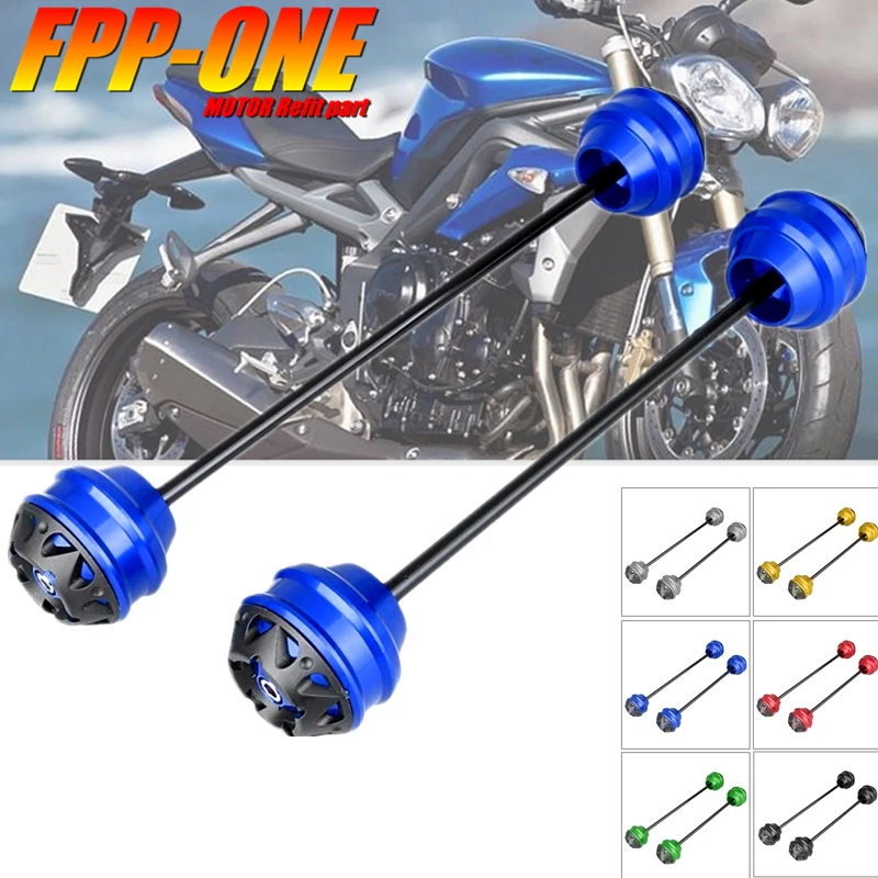 

Front Rear Wheel Protector Axle Fork Crash Slider For Triumph Street Triple 660 675 765 S R RS RX 2020