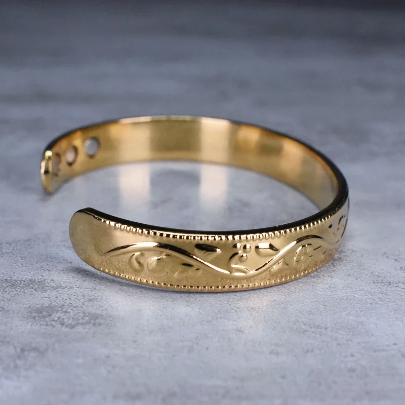 Magnetic Bracelet Men Women Classical Patter Therapeutic Energy Healing Therapy Arthritis Jewelry