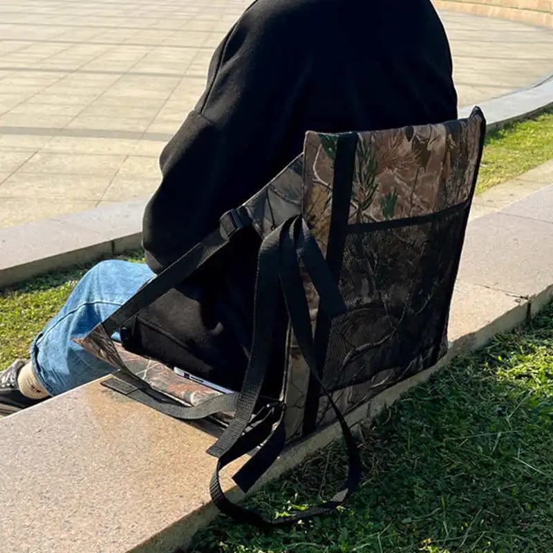 

Portable Cushion Camouflage Foldable Leisure Back Cushion Comfortable Sitting Cushion for Outdoor Camping