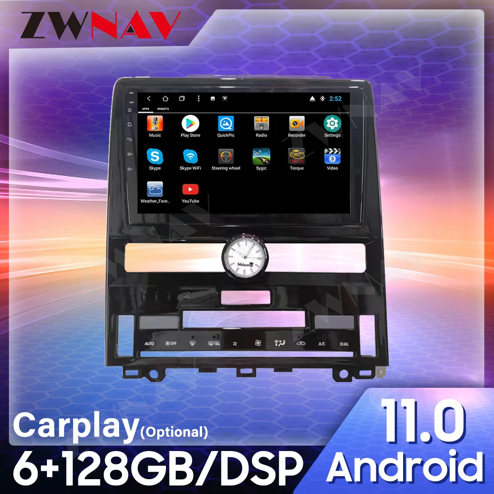 

ZWNAV Car Multimedia DVD Player Android For Toyota Avalon 2018~2020 Radio Stereo Audio Video Carplay GPS Map Navigation System