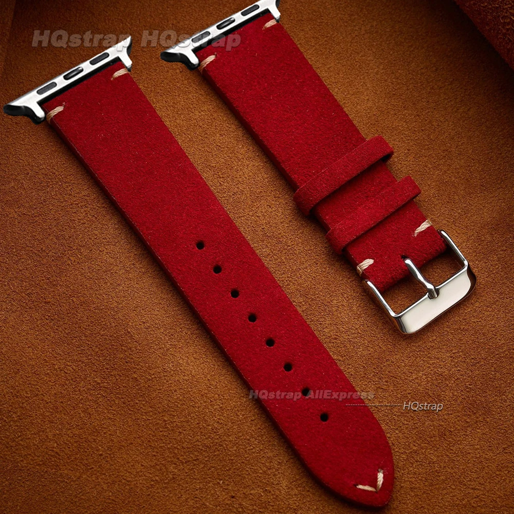 Luxurious Hand-Sewn Suede Strap