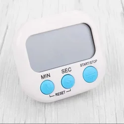 Magnetic LCD Digital Kitchen Timer with Alarm Clock Function (White)
