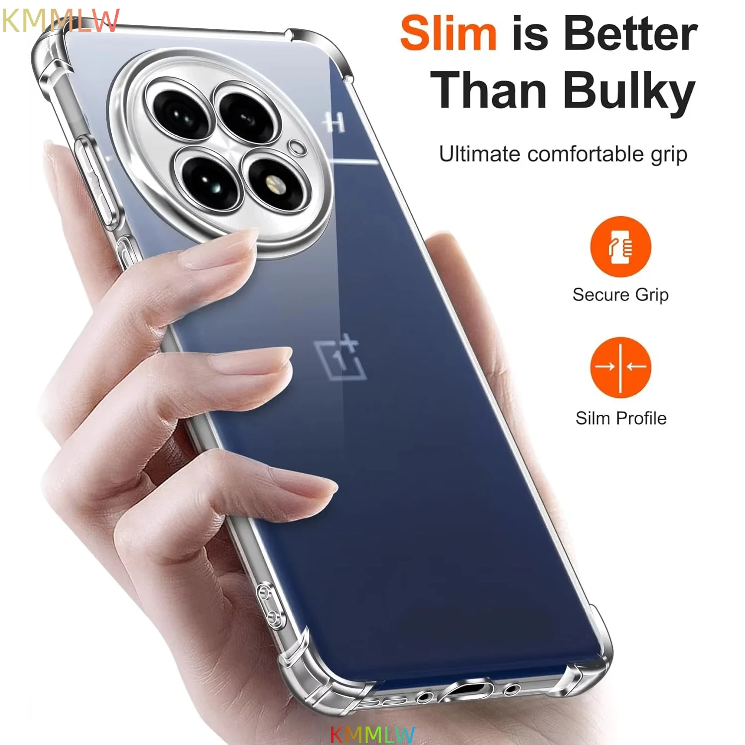Clear Shockproof TPU Protective Phone Case with Reinforced Corners