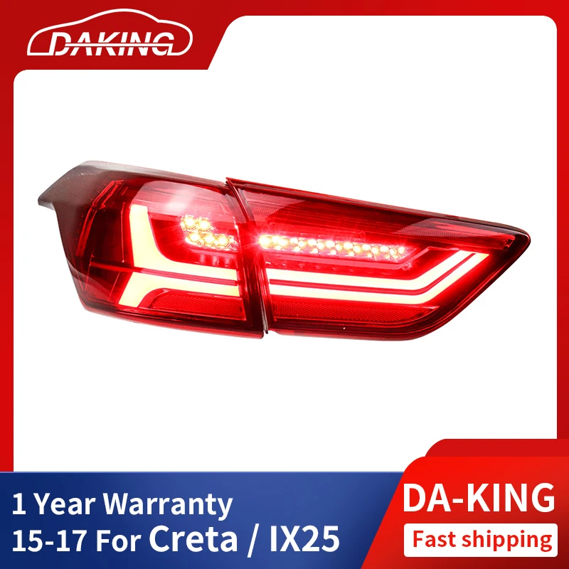 

Taillights For Hyundai CRETA IX25 2015-2017 LED DRL Day Running Brake Moving Turn Signal Light LED Rear Lamp Assembly Taillights