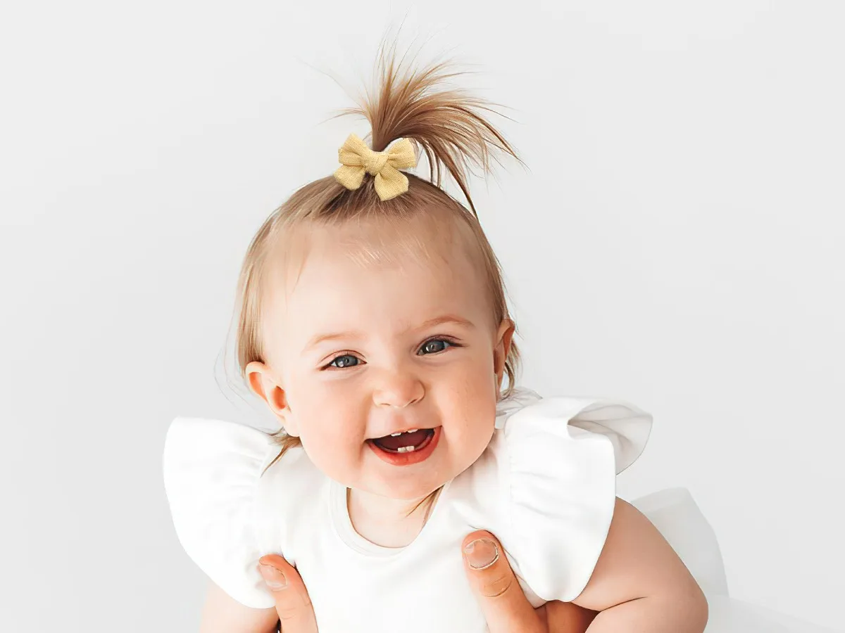 10 Stück niedliche Haarspangen mit Schleife für Kinder, Haarspangen aus Baumwolle und Leinen für Babys und Kinder, weiches, vollständig umwickeltes Design, sichere Haaraccessoires – Detail 19