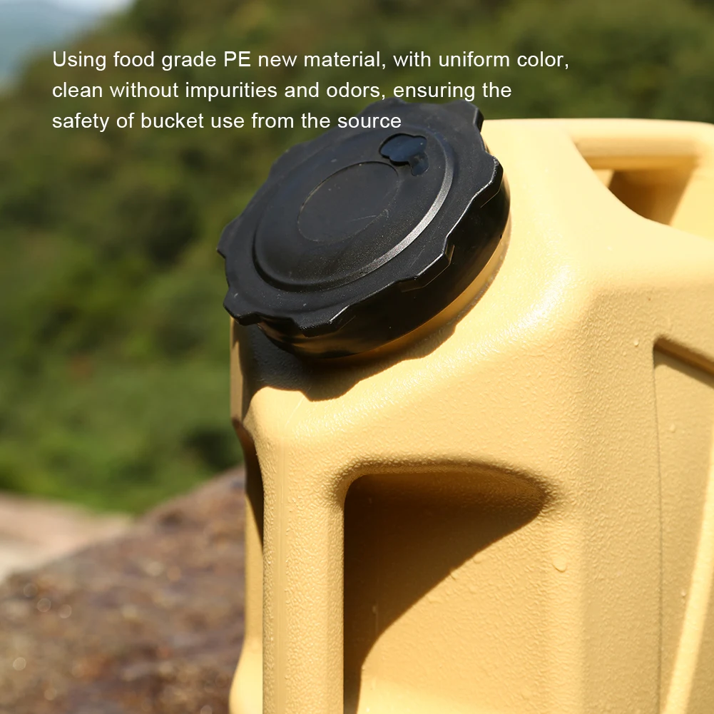 12L Camping Water Container with Spigot Water Storage Jug Large Capacity Water Storage Tank for Vehicle Car Outdoor Camping