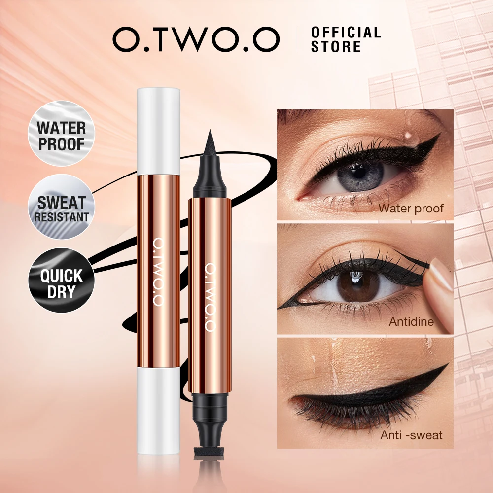 Eyeliner Stamp 5D Mascara Black Liquid Eyeliner Waterproof Eye Makeup Set
