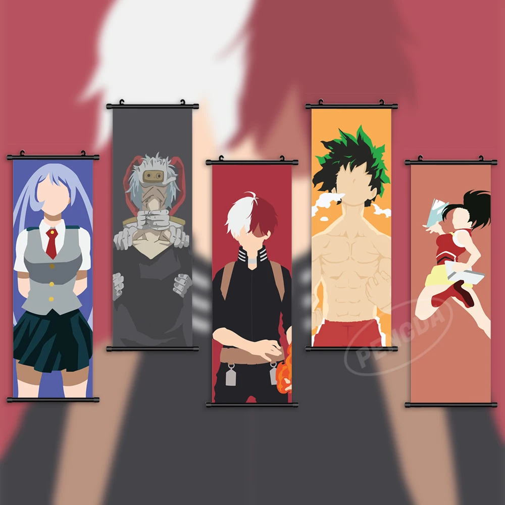 

Home Decor Anime Wall Art My Hero Academia Painting Midoriya Izuku Hanging Scrolls Todoroki Shoto Canvas Printed Picture Poster