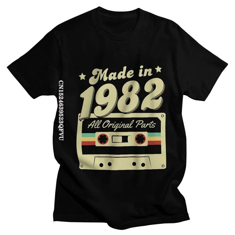 Custom 1982 Vintage Birthday Shirt For Men - Personalized Birth Year Gift, T-Shirt
