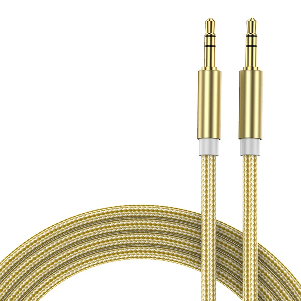 Premium 3.5 mm Male-to-Male Aux Audio Cable for Headphones, Speakers, and Cars