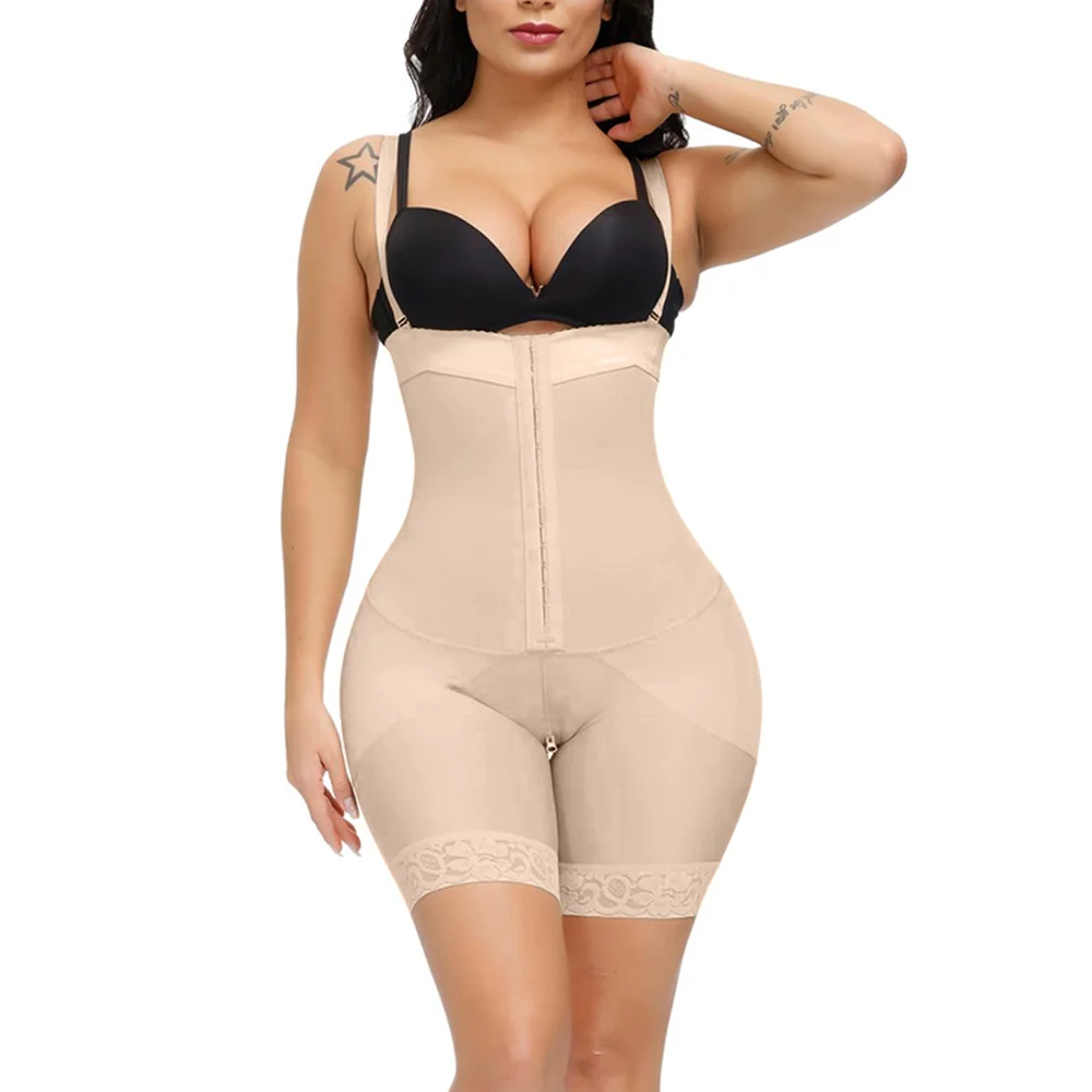 Women's Corset Open Bust Tummy Control Push Up Shapewear For Body Shaper Bodysuit Thigh Trimmer Slim Modeling Belt bodys mujer