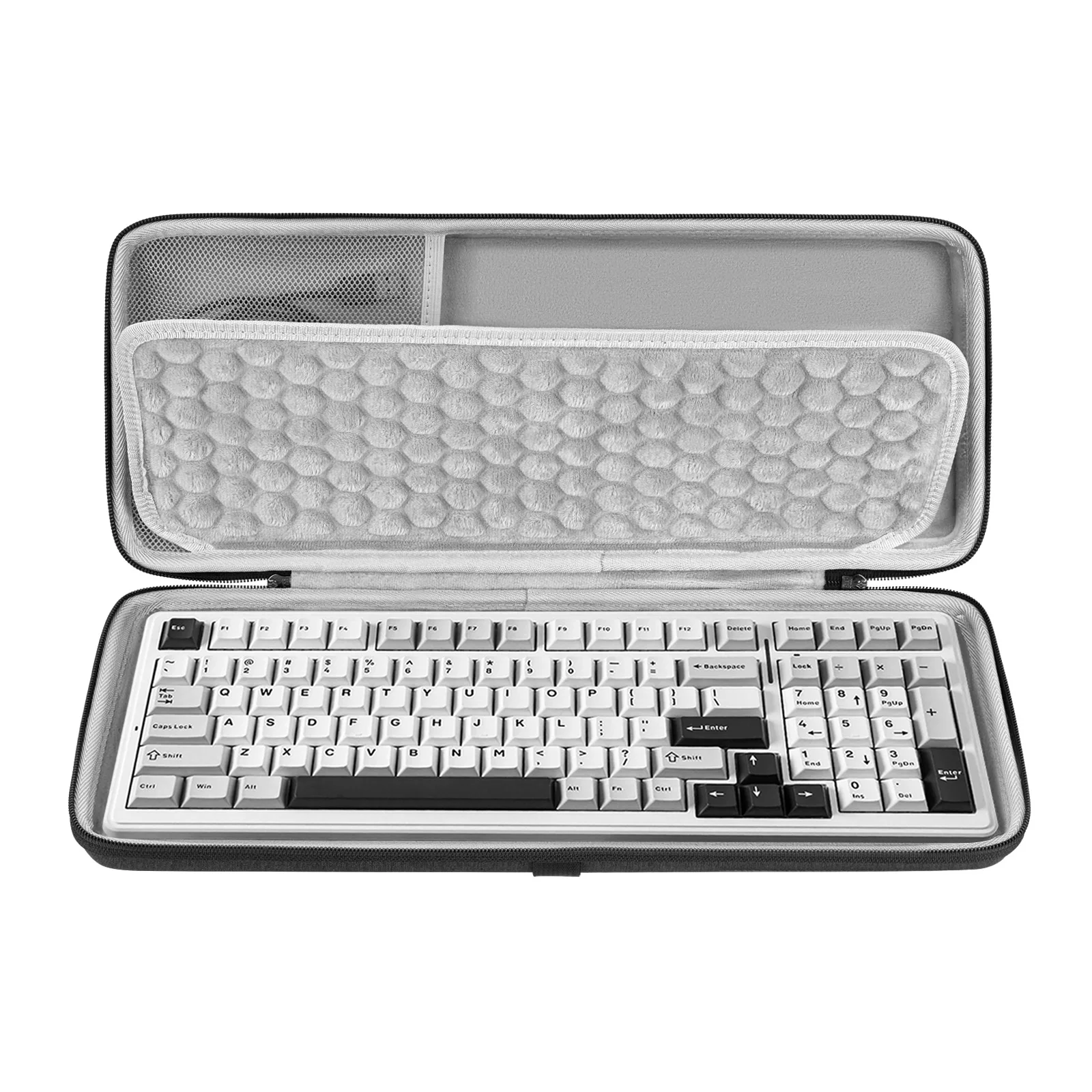 Geekria-Étui Pour Clavier Portable à 100 Touches, Sac De Transport à Coque Rigide, Compatible Avec AULA F99, RK Royal KLUDGE RK100