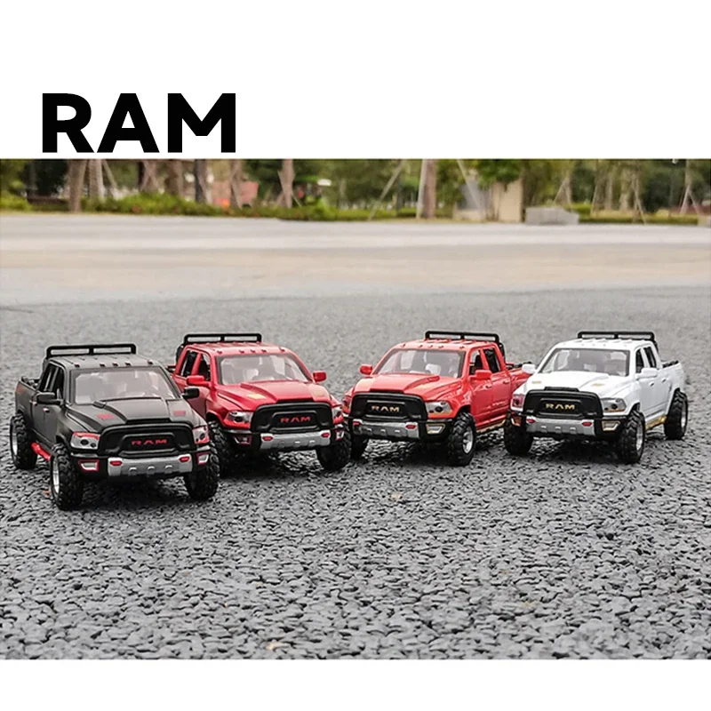 

Diecast 1:32 Alloy Model Car Dodge RAM Pickup Miniaturefor Children Christmas Toy Collector Truck Metal Vehicle Boy's New Gifts