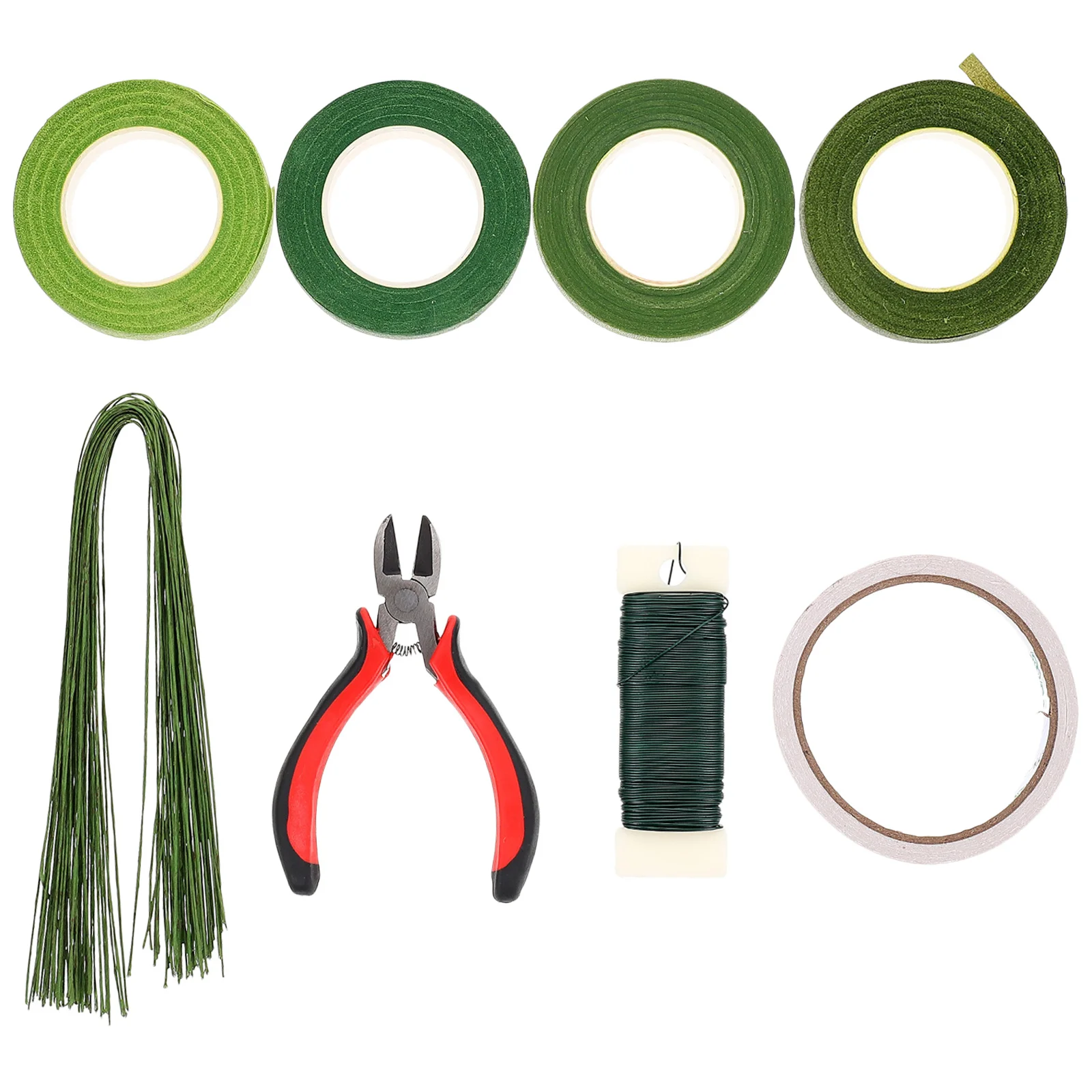 

Высушенные цветы «сделай сам», инструменты для рукоделия, провода для расположения цветов, зеленая лента для рукоделия, белый лист