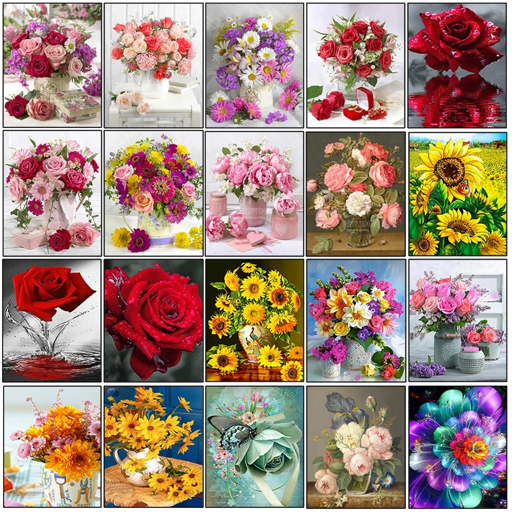 DIY Diamond Painting Sonnenblume - Kreatives Bastelset Mit Kettenanhänger