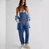 Women's Denim Jeans Cross-border Trade Goods Belted Trousers European American Style Fashionable Retro Look