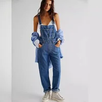 Women's Denim Jeans Cross-border Trade Goods Belted Trousers European American Style Fashionable Retro Look