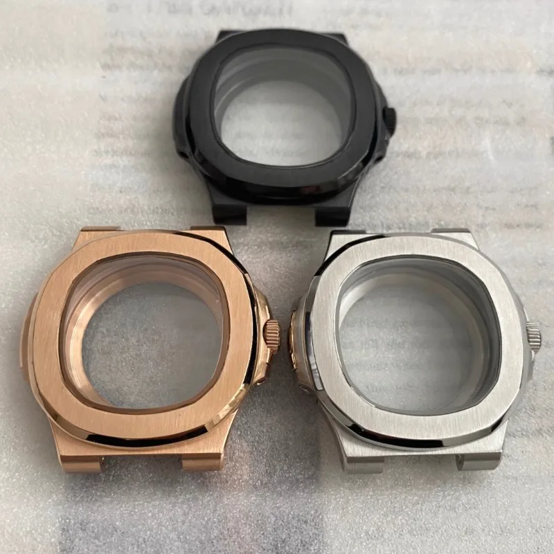 

41mm PVD Electroplated NH35 Watch Case Set Sapphire Glass Suitable for Japanese NH36 NH38 4R Mechanical Movement Steel Strip New