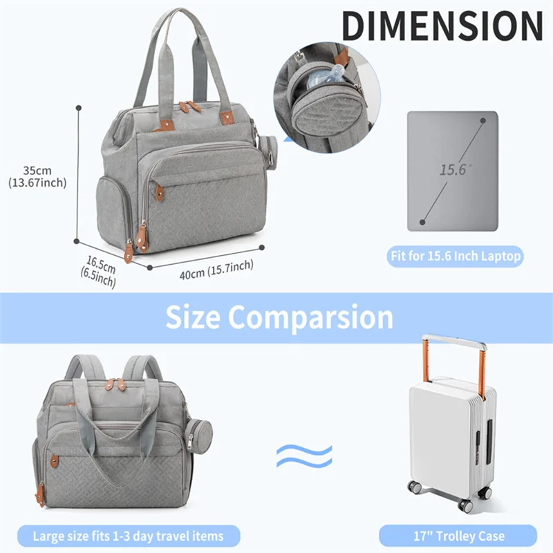 Baby Diaper Bag Large Capacity Multifunction Travel Nappy Backpacks Baby Stuff Maternity Bags Outdoor Mommy Bag Baby Nursing - 4